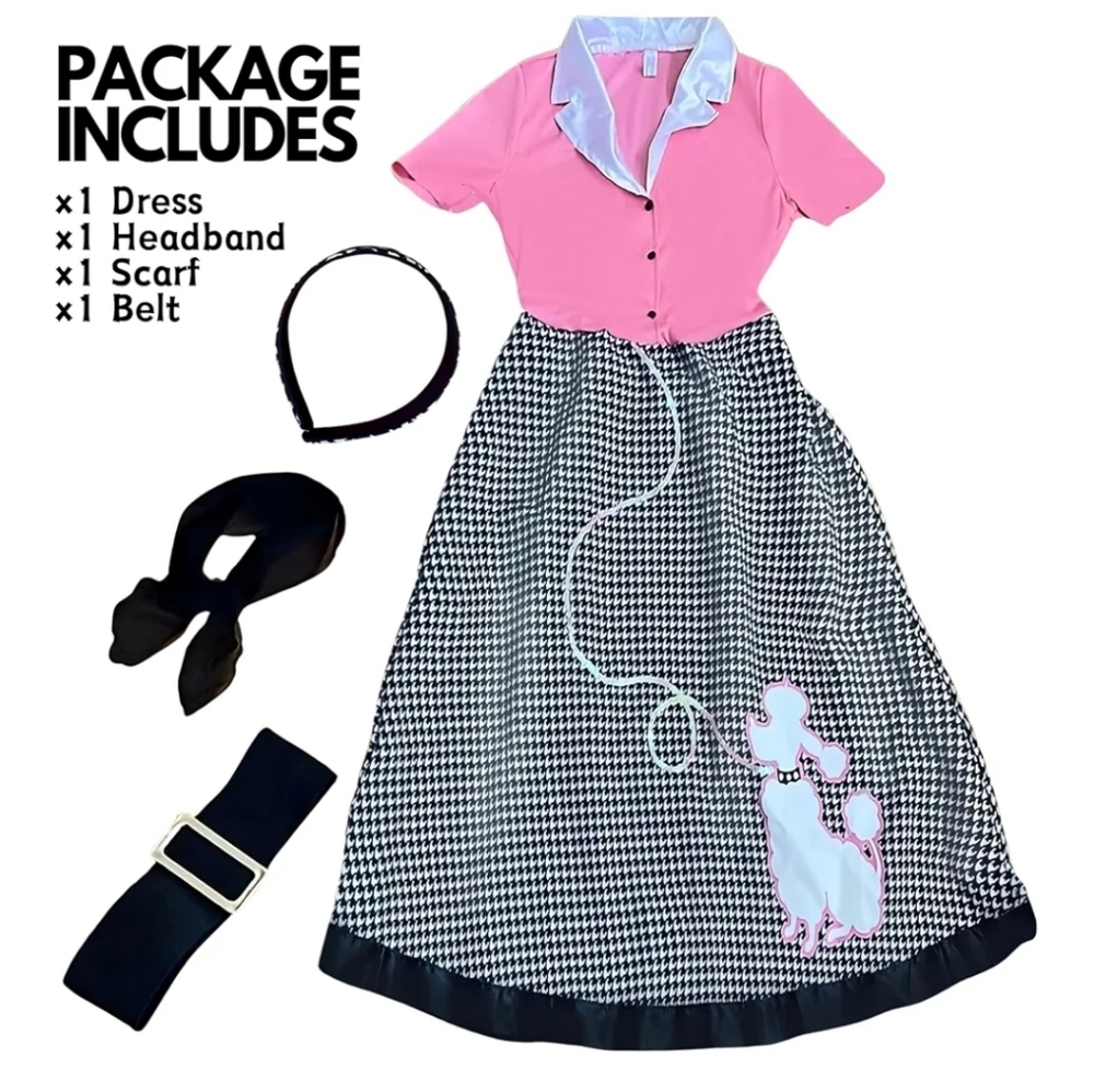 Retro Car Hop Cutie Roller Dinner Doll Style  Costume - Picture 9 of 9